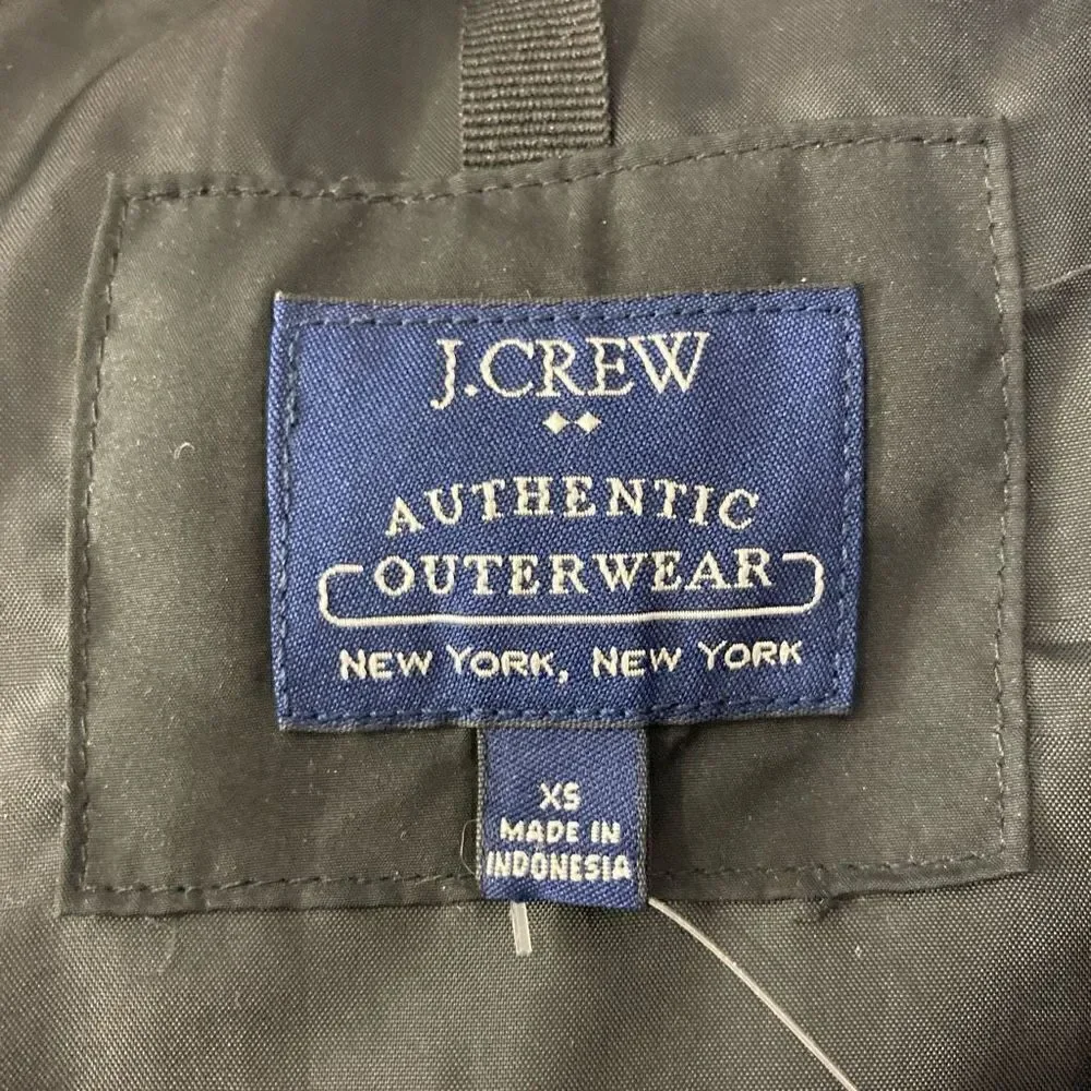 J. Crew Men’s XS Blue Black Puffer Vest Down Gorpcore Outdoors Women’s S
